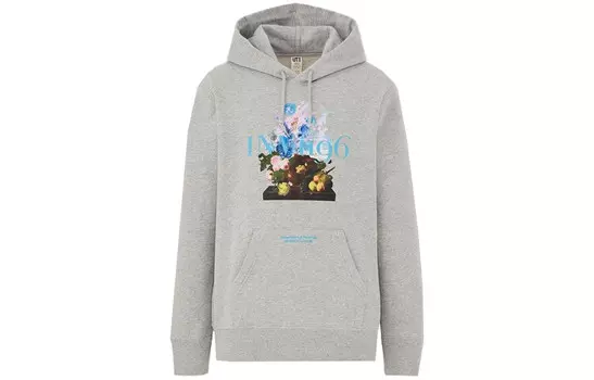 Толстовка унисекс серая Uniqlo, серый