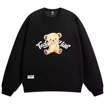 Толстовка унисекс серии TeddyClub Teddy Bear Collection, черный
