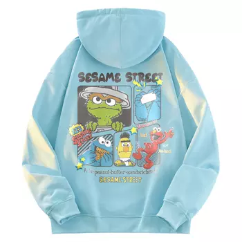 Толстовка унисекс SESAME STREET, Moss Green