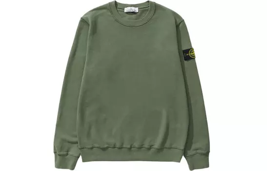 Толстовка унисекс шалфейно-зеленый Stone Island, зеленый