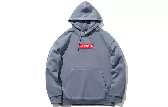 Толстовка унисекс синяя Lining, синий