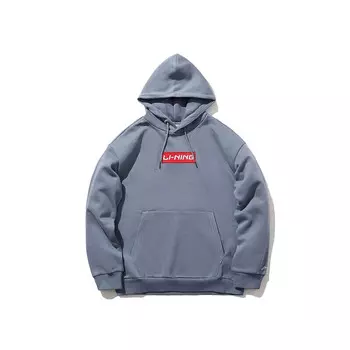 Толстовка унисекс синяя Lining, синий