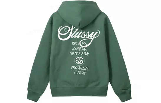 Толстовка унисекс Stussy, зеленый