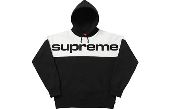 Толстовка унисекс Supreme, черный/белый