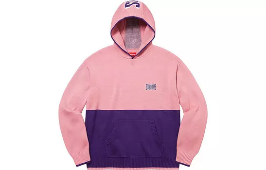 Худи Supreme 2-Tone, розовый / фиолетовый