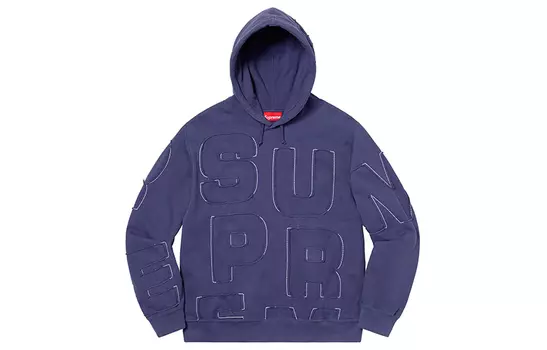Толстовка Supreme Cutout Letters, черный