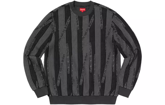 Толстовка Supreme Textured Stripe, черный