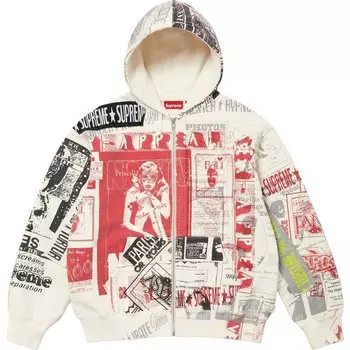 Толстовка Supreme Collage Zip Up, черный