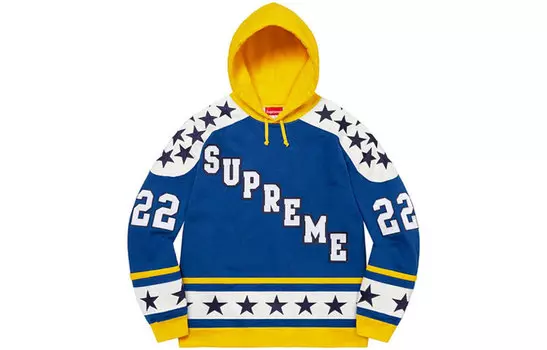 Толстовка Supreme Hockey, серый / красный