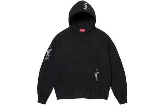 Толстовка Supreme Tag с капюшоном, черный