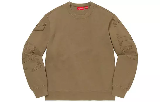 Толстовка унисекс Supreme Tonal Applique, оливковый