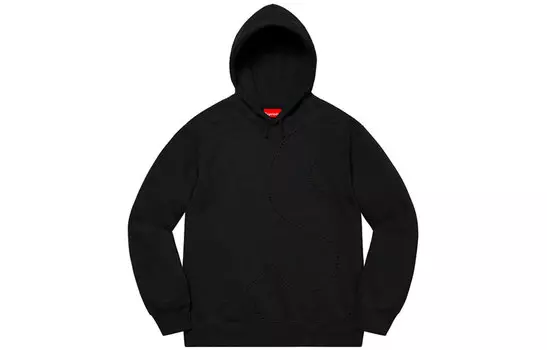 Толстовка Supreme Laser Cut S Logo, черный