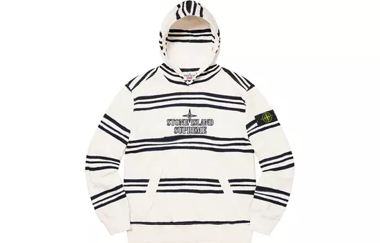 Толстовка Supreme Stone Island, черный / синий