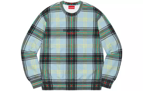 Толстовка Supreme Plaid, синий