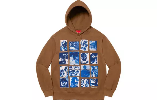 Толстовка Supreme Collage Grid с принтом, черный