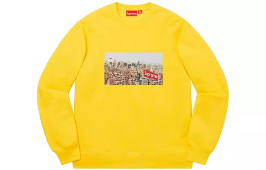 Толстовка Supreme Aerial с принтом, синий