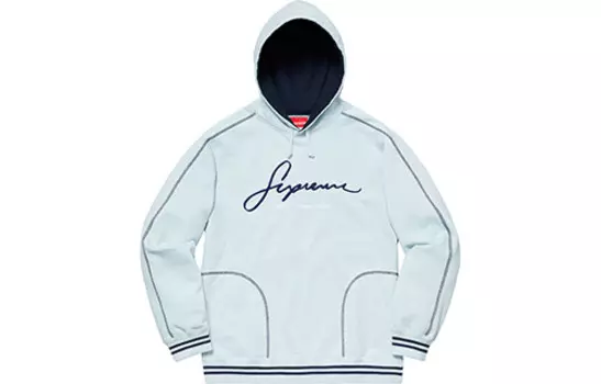 Толстовка унисекс Supreme, голубой