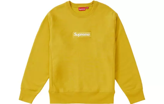 Толстовка унисекс Supreme, горчичный