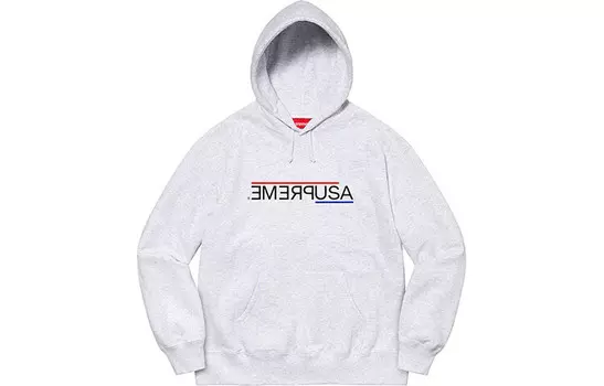 Толстовка унисекс Supreme, серый