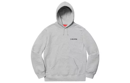 Толстовка унисекс Supreme, серый