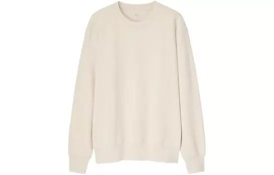 Толстовка унисекс светло-бежевая Uniqlo, светло-бежевый