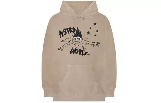 Толстовка унисекс светло-коричневая Travis Scott, коричневый