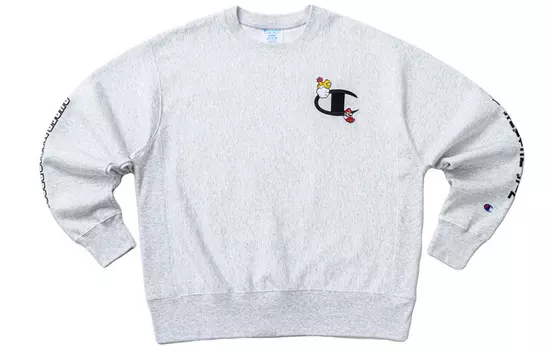 Толстовка унисекс светло-серая Champion, серый