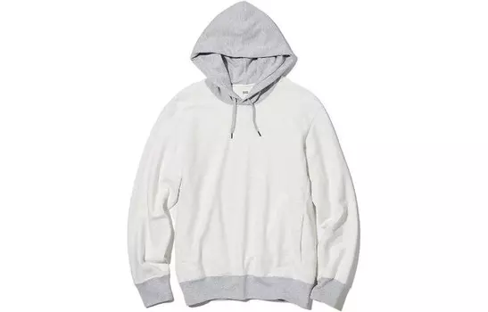 Толстовка унисекс светло-серая Uniqlo, серый