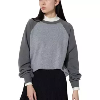 Толстовка унисекс свинцово-серая Uniqlo, серый