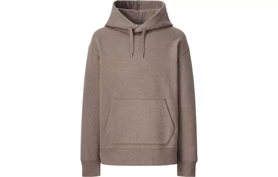 Толстовка унисекс темно-коричневая Uniqlo, коричневый