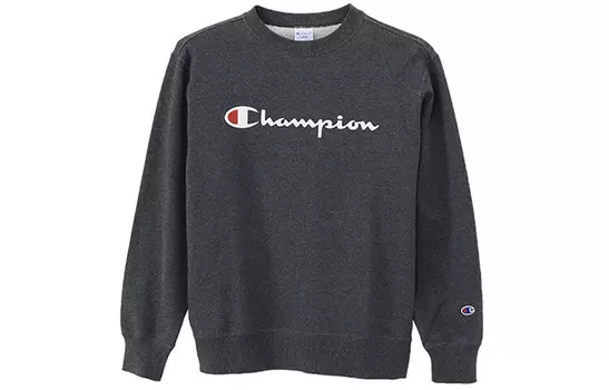 Толстовка унисекс темно-серая Champion, темно-серый