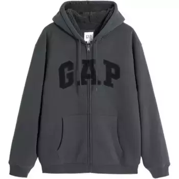 Толстовка унисекс темно-серая Gap, темно-серый