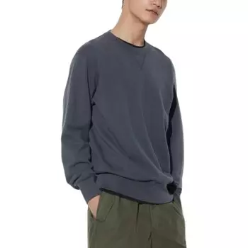 Толстовка унисекс темно-серая Uniqlo, темно-серый