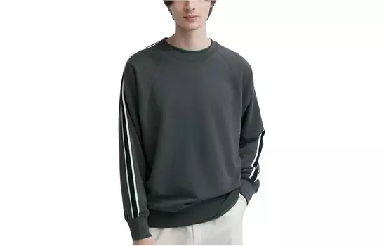 Толстовка унисекс темно-серая Uniqlo, темно-серый