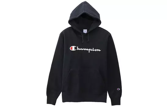 Толстовка унисекс темно-синяя Champion, темно-синий