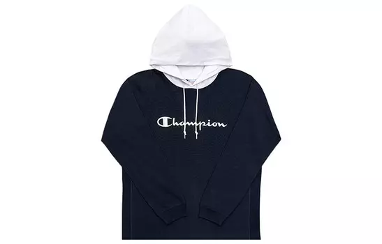 Толстовка унисекс темно-синяя Champion, темно-синий