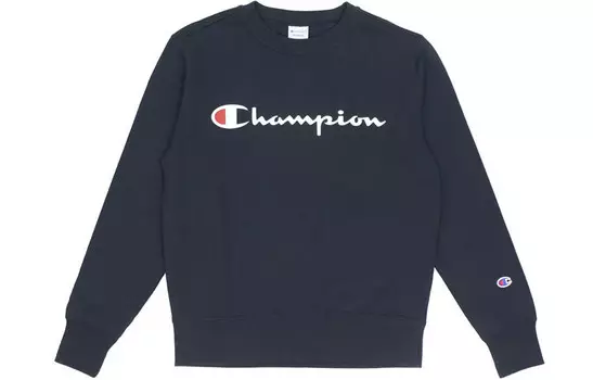 Толстовка унисекс темно-синяя Champion, темно-синий