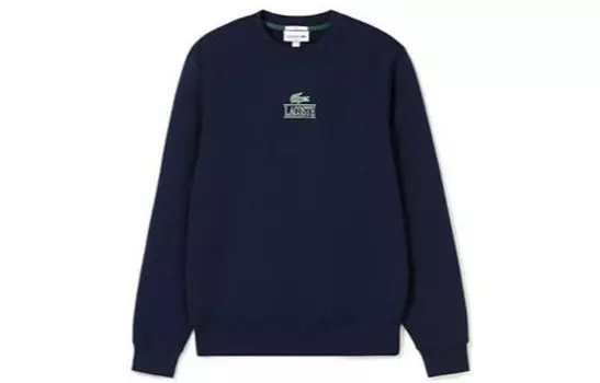 Толстовка унисекс темно-синяя Lacoste, темно-синий