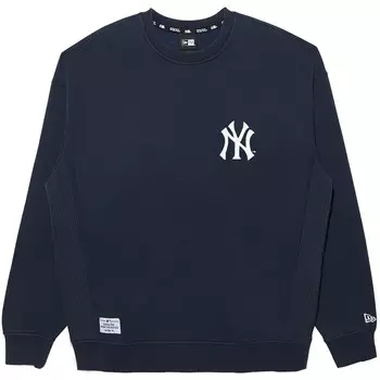 Толстовка унисекс темно-синяя New Era, темно-синий