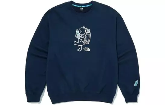 Толстовка унисекс темно-синяя The North Face, темно-синий