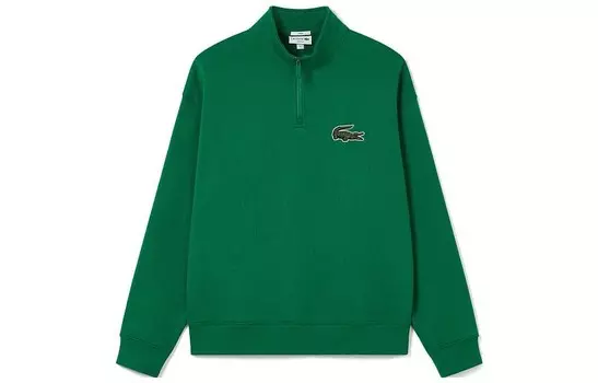 Толстовка унисекс темно-зеленая CNQ Lacoste, темно-зеленый