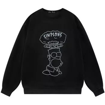 Толстовка унисекс The Simpsons, черный