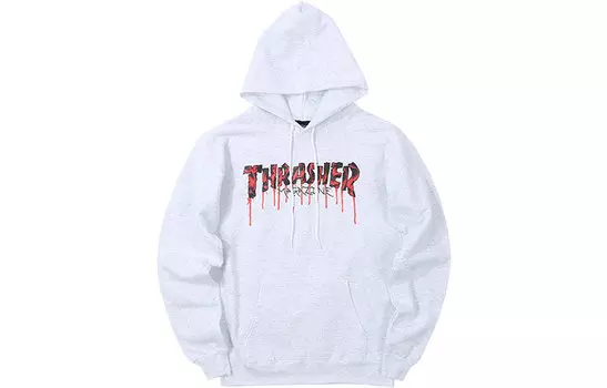 Толстовка унисекс Thrasher, Серый/Белый