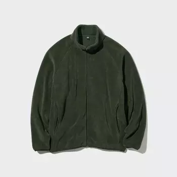 Толстовка унисекс Uniqlo Fleece Zipped, 57 оливковый