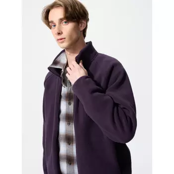 Толстовка унисекс Uniqlo Fleece Zipped, 79 темно-фиолетовый