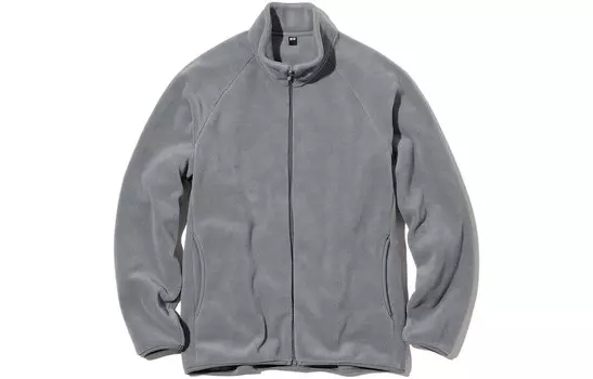 Толстовка унисекс Uniqlo Fleece Zipped, 06 серый