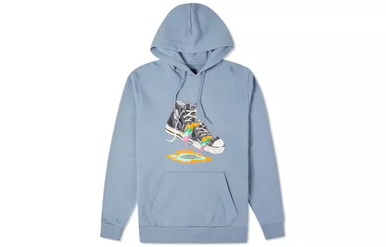 Толстовка унисекс винтажная синяя Converse, синий