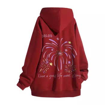 Толстовка унисекс Yalu, Бургундия