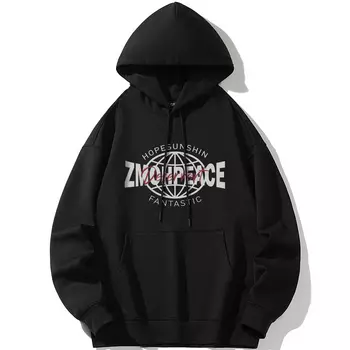 Толстовка унисекс ZMOH, Белый (на флисовой подкладке)