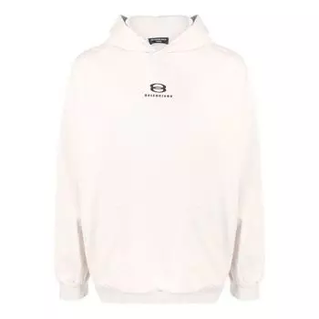 Толстовка unity hoodie wide fit 'light beige black' Balenciaga, бежевый